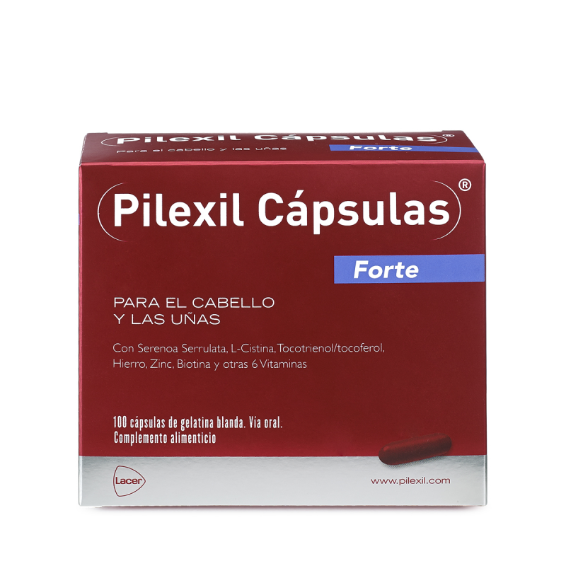PILEXIL CAPSULAS FORTE CABELLO Y UÑAS 100 CAPS