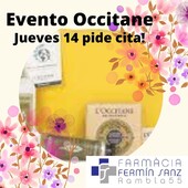 No dudes en apuntarte, ya que ese día habrán promociones especiales, infórmate!
#farmaciasanz #farmacia #occitane #evento